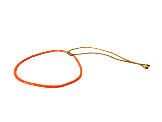Pulsera en Miyuki Naranja